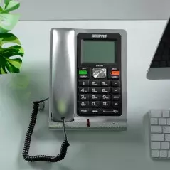 Téléphone Fixe GEEPAS GTP28011 avec identification de l'appelant