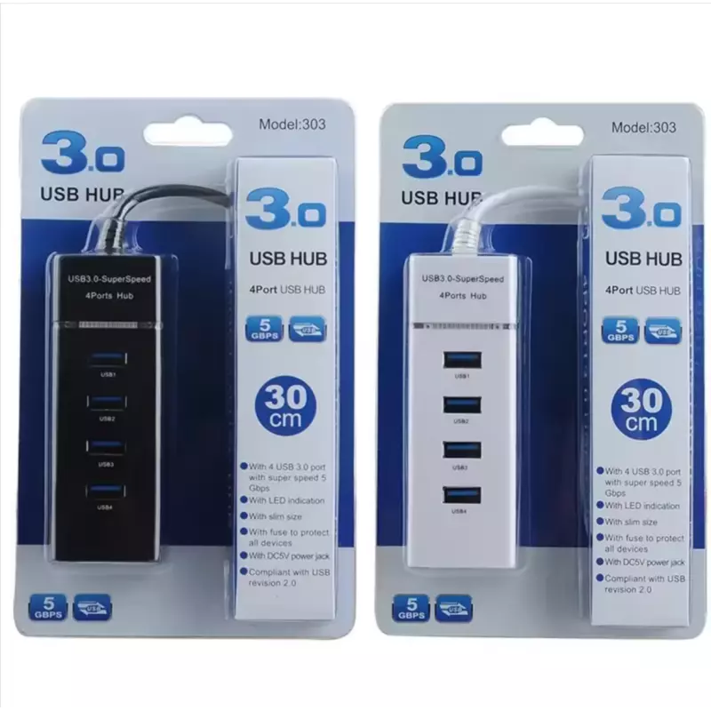 Hub USB 3.0  1 Multifonction 4 Ports