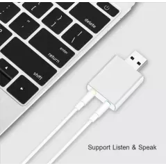 Carte son stéréo externe 3D virtuelle 7.1 canaux