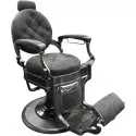 Fauteuil de barbier rétro vintage  RS-BC8799QH de luxe inclinable et rotatif pour salon de coiffure gris