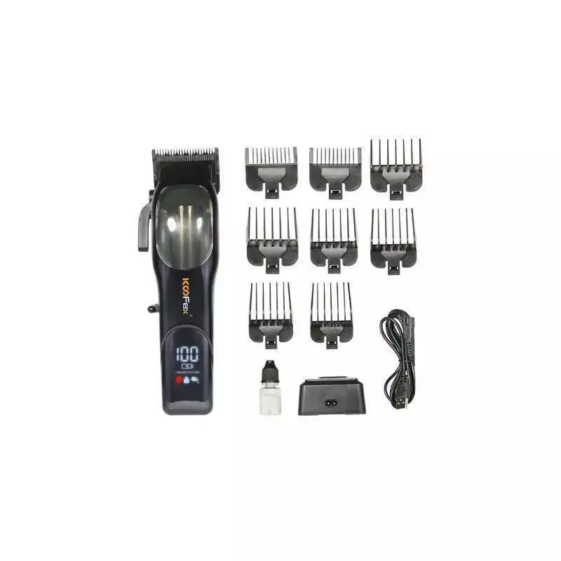 Tondeuse à cheveux sans fil rechargeable KOOFEX KF6295USB avec station de charge