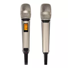 Microphones sans fil karaoké SKM9000B UHF Performance DJ avec 1 récepteur 2 microphones