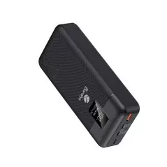 Power Bank BRK-PB77 BRK-PB77 20000mAh Noir Avec 1 Entrée Type-C Et 2 Sorties USB & Type-C + 2 Sorties Cable Type-C & Lightning