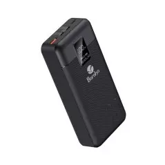 Power Bank BRK-PB77 BRK-PB77 20000mAh Noir Avec 1 Entrée Type-C Et 2 Sorties USB & Type-C + 2 Sorties Cable Type-C & Lightning