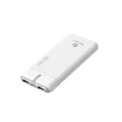 Power Bank Baraka BRK-PB66 10000mAh Blanc Avec 1 Entrée Type-C Et 2 Sorties USB + 1 Sortie Type-C