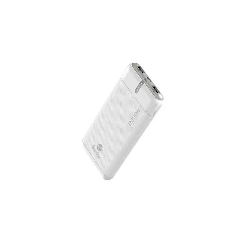 Power Bank Baraka BRK-PB66 10000mAh Blanc Avec 1 Entrée Type-C Et 2 Sorties USB + 1 Sortie Type-C
