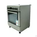 Cuisiniere et four electrique ASTECH CK78PLFOEL 4 FEUX 60x60cm inox