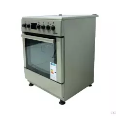 Cuisiniere et four electrique ASTECH CK78PLFOEL 4 FEUX 60x60cm inox