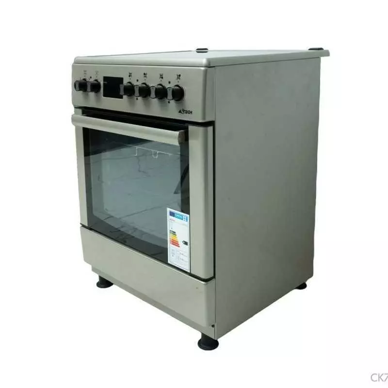 Cuisiniere et four electrique ASTECH CK78PLFOEL 4 FEUX 60x60cm inox
