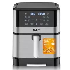 Friteuses à air électrique 10 Litres avec cuisseur à air numériques à gril
