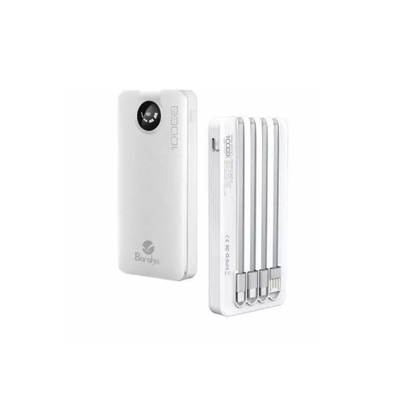 Power Bank Baraka BRK-PB18 Blanc 10000mAh Blanc
