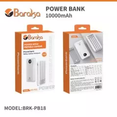 Power Bank Baraka BRK-PB18 Blanc 10000mAh Blanc