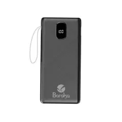 Power Bank Baraka BRK-PB23 Noir 20000mAh Noir Avec 1 Entrée Type-C Et 2 Sorties USB + Torche