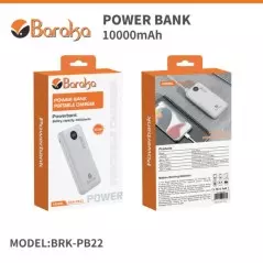 Power Bank Baraka BRK-PB22 10000mAh Blanc