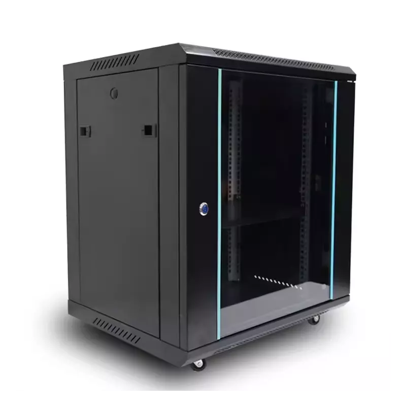 Coffret informatique 12U emplacement ventilo et multiprise 530x400cm