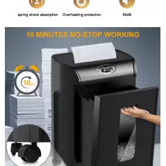 Destructeur de papier Metro by Winland, capacité de coupe croisée de 15 feuilles, CD290P