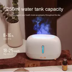 Humidificateur arôme Simulation 3D flamme lumière parfum atomiseur A318