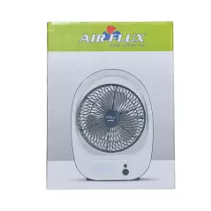 Ventilateur portable rechargeable AIRFLUX AF-887 avec éclairage LED intégré Jusqu'à 4 heures d'autonomie
