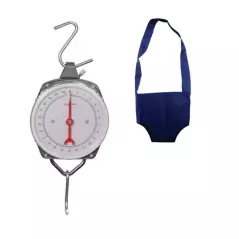 Balance mécanique suspendu QE-08 double cadran ressort 100KG cadran bébé sans le sac en coton