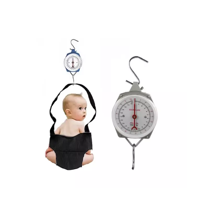 Balance mécanique suspendu QE-08 double cadran ressort 100KG cadran bébé sans le sac en coton