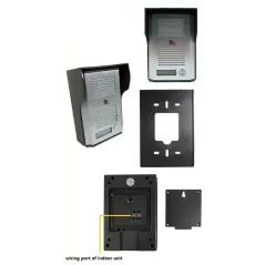 Système d'interphone bidirectionnel, appel unidirectionnel et fonction de déverrouillage à 2 fils