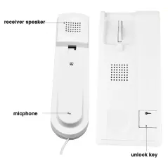 Système d'interphone bidirectionnel, appel unidirectionnel et fonction de déverrouillage à 2 fils