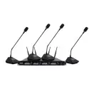 Système de microphone de conférence UHF sans fil à 4 canaux SHURE UR5000