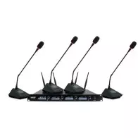 Système de microphone de conférence UHF sans fil à 4 canaux SHURE UR5000