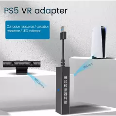 Adaptateur de câble USB 3.0 VR PS4 vers PS5 Connecteur PS VR Mini Adaptateur de caméra pour accessoires de jeux PS5 PS4