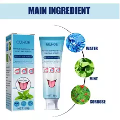 Gel nettoyant de la langue pour prévenir les mauvaises Haleine