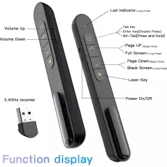Pointeur Laser Stylo sans fil USB 2.4GHz pour présentation PPT