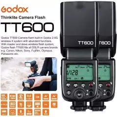 Flash Speedlite Godox TT600 2.4 G sans Fil pour appareil photo DSLR Canon Nikon