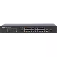 Switch 16 Port PoE FE PoE+ 1-Port Gigabit Combo DAHUA DH-PFS3117-16ET-135
