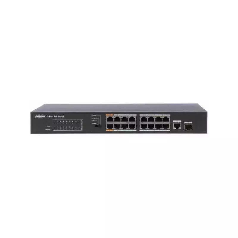 Switch 16 Port PoE FE PoE+ 1-Port Gigabit Combo DAHUA DH-PFS3117-16ET-135