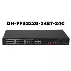 Switch 24 ports PoE DAHUA DH-PFS3226-24ET-240 L2 Ingérable