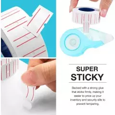 Lot de 10 rouleaux de 5000 étiquettes autocollants pour étiqueteuse Mx-5500