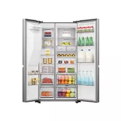 Réfrigérateur side by side 4 portes HISENSE RS-82WS4SB 628 litres avec fontaine inox inverter wifi