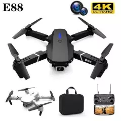 Drone aérien à double caméra 4K HD E88 WiFi FPV 1080P quad copter RC double pliable pour enfants