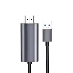 Câble adaptateur HDMI 1080p 60Hz USB3.0 mâle HDTV vers USB 3.0 Justlink 1.8m