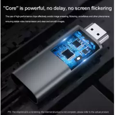 Câble adaptateur HDMI 1080p 60Hz USB3.0 mâle HDTV vers USB 3.0 Justlink 1.8m