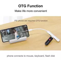 Adaptateur Hubs USB 3.0 4 en 1 a haut vitesse pour téléphone et PC
