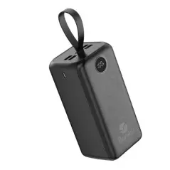 Power Bank Baraka BRK-PB29 50000mAh avec 1 entrée micro/type-C et 4 sorties USB noir