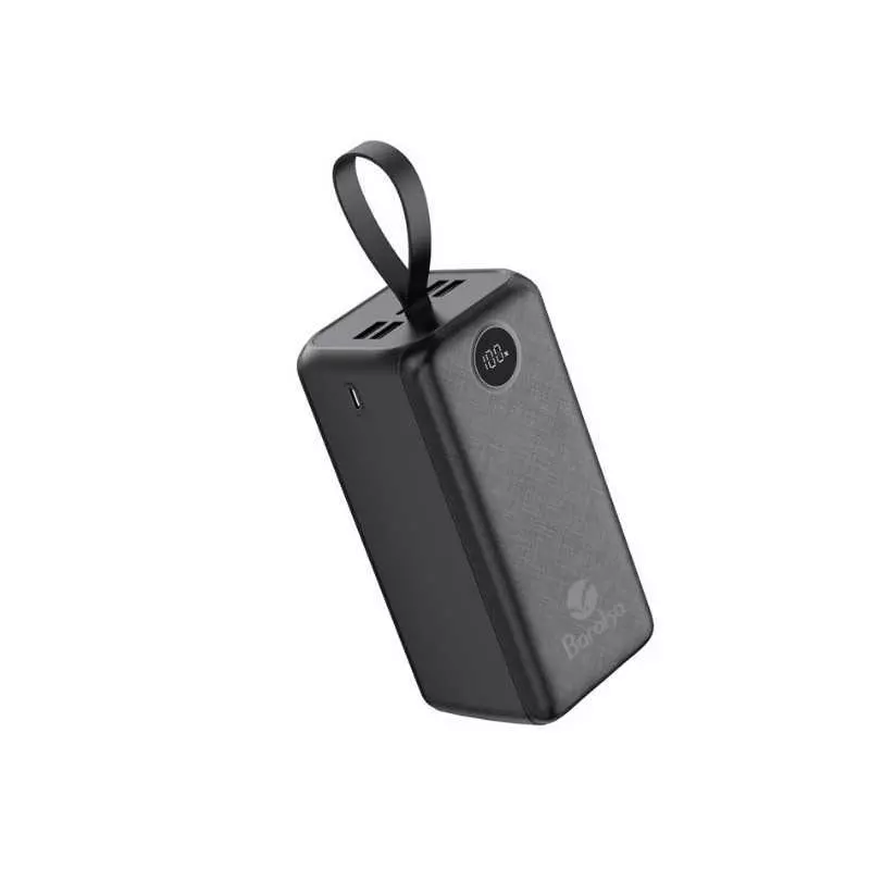 Power Bank Baraka BRK-PB29 50000mAh avec 1 entrée micro/type-C et 4 sorties USB noir