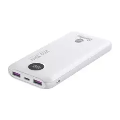Power Bank Baraka BRK-PB22 10000mAh avec 1 entrée micro/Type-C Et 1 sortie Type-C + 2 sorties USB blanc