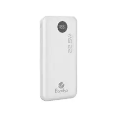 Power Bank Baraka BRK-PB22 10000mAh avec 1 entrée micro/Type-C Et 1 sortie Type-C + 2 sorties USB blanc