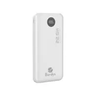 Power Bank Baraka BRK-PB22 10000mAh avec 1 entrée micro/Type-C Et 1 sortie Type-C + 2 sorties USB blanc