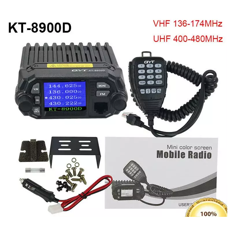 Talkie walkie mobile radio double bande QYT KT-8900D VHF UHF 136-174400-480 MHz 25W 200 canaux
