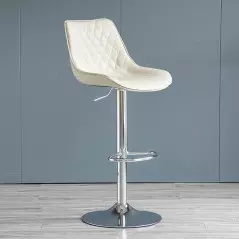 Chaise tabouret Modernes en Similicuir réglables, pivotant à Hauteur de comptoir
