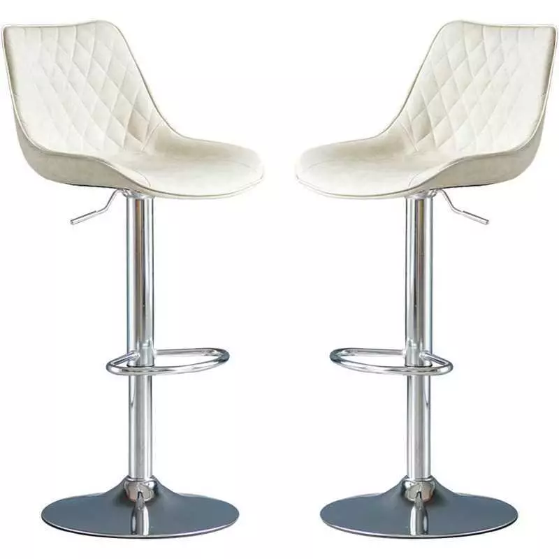 Chaise tabouret Modernes en Similicuir réglables, pivotant à Hauteur de comptoir