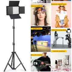 Lumière LED Vidéo Pro Photographie E600 3200K-6500K 600 Lampe Grand Tableau Lumineux pour Studio